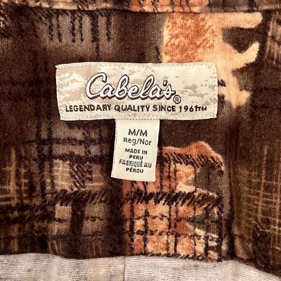 Cabela's Women’s Bear & Moose Print Flannel Button-Up Shirt - Picture 9 of 10